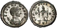 Monedas romanas / Roman coins (275 d.C.). Severina. Antoniniano. (Spink 11705 var) (Co. 7) (RIC. falta). Conserva parte del plateado original. 3,91 g. EBC.