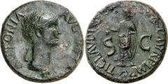 Monedas romanas / Roman coins (41-42 d.C.). Antonia. Dupondio. (Spink 1902) (Co. 6) (RIC. 92, de Claudio). 15,30 g. MBC.