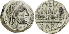 Monedas antiguas de Hispania / Celtiberian coins Carteia (San Roque). Semis. (FAB. 631) (ACIP. 2573). Raspadura en canto. 4,97 g. MBC.