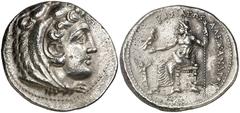 Monedas griegas / Greek coins Imperio Macedonio. Alejandro IV (323-310/309 a.C.). Tarso. Tetradracma. (S. falta) (CNG. III, 943d). Acuñada bajo los sátrapas Filotas o Filoxeno. Atractiva. Escasa así. 