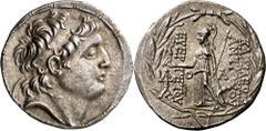 Monedas griegas / Greek coins Imperio Seléucida. Antíoco VII, Euergetes (138-129 a.C.). Tetradracma. (S. 7092 var) (CNG. IX, 1067). Bella. 16,35 g. EBC.