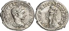 Monedas romanas / Roman coins (219 d.C.). Eliogábalo. Denario. (Spink 7543 var) (S. 261) (RIC. 139). 2,78 g. MBC/MBC+.