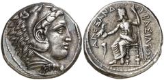 Monedas griegas / Greek coins Imperio Macedonio. Alejandro III, Magno (336-323 a.C.). Macedonia. Tetradracma. (S. falta) (MJP. 108). Acuñada bajo la regencia de Antípatro. Buen ejemplar. Ex Áureo & Ca