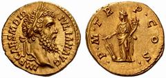 RöMISCHE MüNZEN RöMISCHE KAISERZEIT DIDIUS IULIANUS, 193 No: 172 Rufpreis/Start price CHF 50000.- d=20 mm DIDIUS IULIANUS, 193 AV-Aureus. 6,63 g. Av: M ANTONINVS - COMMODVS AVG Bel. Büste des Commodus