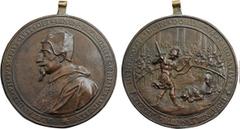 Alessandro VII. Alessandro VII. Sommo Pontefice 1655-1667. Fabio Chigi di Siena. Al Pontefice dal da Domenico Jacobacci a nome del Senato e dal Popolo Romano. Medaglia 1659 in bronzo. Opus Gioacchino 