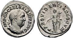 Roman Imperial Coins Balbinus (238) AR-Denarius, 3.06g. Rome, 238 Obv.: IMP C D CAEL BALBINVS AVG Laureate, draped, cuirassed bust r. Rev.: PROVIDENTIA DEORVM Providentia l., cornucopiae, globe. RIC 7