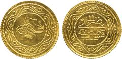 COINS of the ISLAMIC World . Ottoman. Mahmud II, Gold Double ‘Atiq Rumi Altun, Qustantaniyya 1223h, ry 11 , 4.79g (Pere 756). Crimped, good extremely fine. £200-250