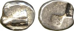 ANCIENT COINS. GREEK. Paphlagonia, Sinope (c.490-425), Silver Drachm, head of eagle left, rev quadripartite incuse square, two opposing quarters filled (SNG Cop 272). Fine. £30-50