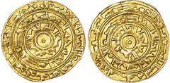 Fatimid, al?Mu'izz (AH 341?365 / 953?975 AD), gold Dinar, AH 363 / 973/4 AD, Misr, 4.01g (N. 368). Extremely Fine, clipped, minor flan crack.