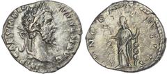 Ancient Rome Didius Julianus (AD 193) AR Denarius, Rome, 2.42g. IMP CAES M DID IVLIAN AVG, laureate head of Didius Julianus right. Rev. CONCORD MILIT, Concordia standing facing, head left, holding two