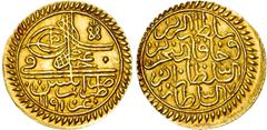 Ottoman Empire Ottoman Empire Ottoman Empire, Libya, 'Abd al-Hamid (AH 1187-1203 / 1774-1789 AD), gold Zeri Mahbub, Trablus Gharb (Tripoli), AH 1191 / 1777/8 AD, 2.60g (KM 56; Pere 67c; ICV 3415 – thi