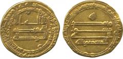 ISLAMIC COINS. Abbasid. Abbasid Gold Dinars. al-Mu’tasim (218-227h), Gold Dinar, Dimashq 225h, 4.08g (Bernardi 151 Ge, 3 refs). Very fine and rare. The reign of al-Mu’tasim introduced the use of stand