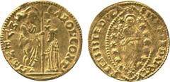 WORLD COINS. VENETIAN DUCATS AND ZECCHINI AND THEIR IMITATIONS. Carlo Contarini (1655-1656), Gold Zecchino, 3.48g (Paol 1). About very fine and rare. £400-500