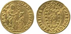 WORLD COINS. VENETIAN DUCATS AND ZECCHINI AND THEIR IMITATIONS. Giovan ni Pesaro (1658-1659), Gold Zecchino, 3.47g (Paol 1; Gig 56). Good very fine and rare. £600-800
