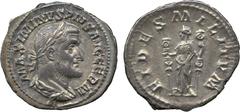 ANCIENT COINS. Roman Coins. Mint of Rome, unless otherwise stated. Maximinus I (AD 235-238), Silver Denarius, AD 236-238, MAXIMINVS PIVS AVG GERM , laureate, draped and cuirassed bust right, rev FIDES