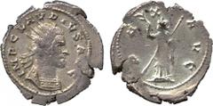ANCIENT COINS. Roman Coins. Mint of Rome, unless otherwise stated. Claudius II (AD 268-270), Silver Antoninianus, IMP CLAVDIVS AVG , radiate and cuirassed bust right, rev PAX AVG , Pax standing left, 