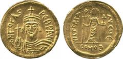 ANCIENT COINS. A Collection of Byzantine Gold Coins . Mint of Constantinople, unless otherwise stated. Focas (AD 602-610), Gold Solidus, dN FOCAS - PERP AVG , crowned and cuirassed bust of emperor fac