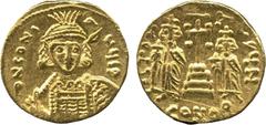 ANCIENT COINS. A Collection of Byzantine Gold Coins . Mint of Constantinople, unless otherwise stated. Constantine IV Pogonatus (AD 668-685), Gold Solidus, dN CONI-ANUS P , three-quarter facing bust o