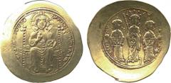 ANCIENT COINS. A Collection of Byzantine Gold Coins . Mint of Constantinople, unless otherwise stated. Eudocia (May - December, A.D. 1067), Gold Histamenon, blundered version of + IhS XIS REX REGNANTI