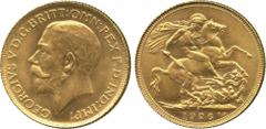 THE BENTLEY COLLECTION OF MILLED GOLD SOVEREIGNS. PART TWO. Colonial Gold Issues. SOUTH AUSTRALIA. The Sydney Branch Mint. The Extremely Rare Specimen Striking of the 1926 Sydney Sovereign. George V, 