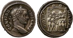 ANCIENT COINS. Roman,. A Collection Of The Coins Illustrated In Silver Heads, Royal Tales. Constantius I Chlorus (AD 305-306), Silver Argenteus, as Caesar, c. AD 294, CONSTANTIVS CAES , laureate head 