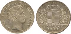 FOREIGN COINS. Greece. Otho, 1-Drachmai, 1833 (KM 15). Bright, good extremely fine. £300-400