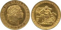 G BRITISH COINS The Bentley Collection of British Milled Gold Sovereigns The Finest Known Example of the Legendary 1819 Sovereign George III, Sovereign, 1819, by Benedetto Pistrucci, laureate head rig
