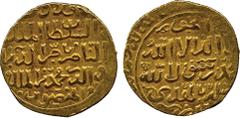 ISLAMIC COINS. Bahri Mamluk. al-Nasir Nasir al-din Muhammad (first reign, 693-694h), Gold Dinar, mint off flan date off flan (first reign?), 5.53g (Balog obverse -, reverse 144; A 901?). Very fine and