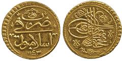 ISLAMIC COINS. Ottoman. Mahmud I, Gold Funduq, Islambul 1143h, sad, 3.47g (Pere 553). Extremely fine. £250-300
