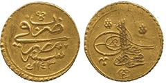 ISLAMIC COINS. Ottoman. Mahmud I, Gold Funduq, Misr 1143h, m-m, nun, 3.45g (Pere 559). Good very fine. £180-220