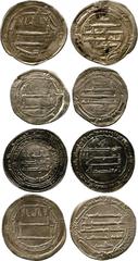 WORLD COINS. ISLAMIC. Abbasid, temp . al-Mahdi (158-196h; 775-785), Silver Dirham, Jayy 162h (A 215), very fine; temp. al-Rashid (170-193h; 786-809), Silver Dirham (2), Ifriqiya 182h, Zaranj 186h, cit