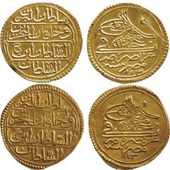 ISLAMIC COINS. Ottoman. Mahmud I, Gold Zar-i Mahbub (2), Misr 1143h, kha, ‘ayn, 2.60g, 2.54g (Pere 562). About extremely fine and extremely fine. ( 2) £350-400