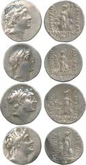 ANCIENT COINS. Kingdom of Cappadocia, Ariarathes IV, Eusebes (220-163 BC), Silver Drachm, Year 33, diademed head right , rev Athena standing left, holding Nike, spear and shield (Simonetta 20a); Ariar