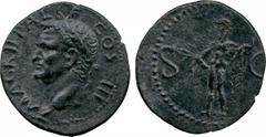 ANCIENT COINS, ROMAN, Mint of Rome unless otherwise stated, Agrippa (grandfather of Caligula, died 12 BC), Æ As, struck under Caligula, AD 37-41, M AGRIPPA L F COS III , head of Agrippa facing left, w