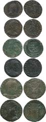 ANCIENT COINS, ROMAN, Mint of Rome unless otherwise stated, Magnentius (AD 350-353), Æ Follis, minted at Treveri, draped bust facing right , rev VICTORIAE DD NN AVG ET CAES , two Victories, supporting
