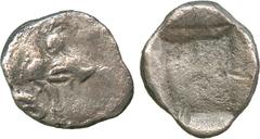 ANCIENT COINS, GREEK, Lycia, Uncertain Dynast(?) (c.520-490 BC), Silver Tetrobol(?), forepart of boar right, rev incuse square, 2.43g (BMC -; cf SNG von Aulock 4051-4052). Nearly very fine, rare . £12