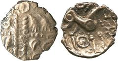 ANCIENT COINS, BRITISH, Iceni, Early Uninscribed Coinage (mid to late 1st Century BC), Snettisham, Gold ¼-Stater, wreath cross, rev horse right, 1.00g (VA -; S 429). One rim chip, bold very fine. £350