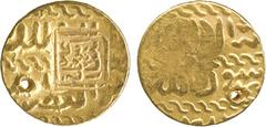 WORLD COINS, ISLAMIC, Safavid, Isma’il I, countermarked Gold Ashrafi, on a Mamluk Ashrafi, 3.39g (A 2571). Pierced, as most are, about very fine, scarce. £250-350