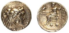 THE EAST, PHOENICIA, PALESTINE, EGYPT PHOENICIA Sidon No.: 583 Estimate: £ 120 Phoenicia, coinage in name of Alexander the Great, Tetra-drachm 16.8g, mint of Ake, dated to 315-314 BC, head of Herakles