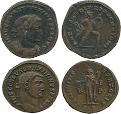 ANCIENT COINS, ROMAN, Later Roman Æ Folles (33), including issues of Diocletian (AD 284-305), Maximian (AD 206-305), Constantius I (AD 305-306), Galerius (AD 305-311), Severus II (AD 306-307), Maxenti