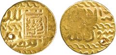 WORLD COINS, ISLAMIC, Safavid, Isma’il I, countermarked Gold Ashrafi, on a Mamluk Ashrafi, 3.39g (A 2571). Pierced, as most are, about very fine, scarce. £200-300