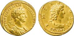 THE ALFRED FRANKLIN COLLECTION OF ANCIENT COINS, ROMAN GOLD , Hadrian (AD 117-138), Gold Aureus, struck AD 118, IMP CAESAR TRAIAN HADRIANVS AVG , laureate, draped and cuirassed bust facing right, rev 