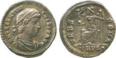 THE ALFRED FRANKLIN COLLECTION OF ANCIENT COINS, ROMAN SILVER AND BRONZE COINS , Valentinian I (AD 364-375), Silver Siliqua, mint of Treveri, struck AD 367-375, D N VALENTINIANVS P F AVG , pearl-diade