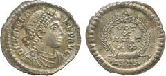 THE ALFRED FRANKLIN COLLECTION OF ANCIENT COINS, ROMAN SILVER AND BRONZE COINS , Valens (AD 364-378), Silver Siliqua, mint of Antioch, struck AD 367-375, D N VALENS PEP (sic) AVG , pearl-diademed, dra