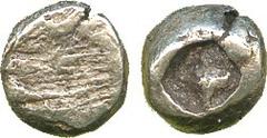 ANCIENT GREEK COINS, Ionia (c.670 BC), Electrum 1/24-Stater, striated surface, rev incuse punch, 0.46g (SNG Kayhan 682; Weidauer 9 var). One of the very first coins to bear an obverse design, good ver