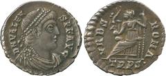 THE COLLECTION OF A CLASSICIST, ANCIENT COINS, Valens (AD 364-378), Silver Siliqua, mint of Treveri, struck AD 367-375, D N VALENS P F AVG , pearl-diademed, draped and cuirassed bust facing right, rev