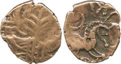 BRITISH COINS, Celtic, Iceni, Early Uninscribed (mid to late 1st Century BC), Gold Quarter-Stater, Irstead type, hatched box and wreaths, rev horse right, 1.09g (ABC 1474; VA 628; M 404; S 430). Weak 