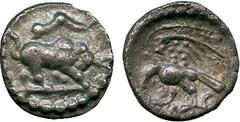 ANCIENT COINS, ANCIENT BRITISH, Celtic Silver and Base Metal, Regini and Atrebates, Epaticcus (c. AD 20-40), Silver Minim, 0.26g, bull right, rev eagle left (ABC 1358; VA 512-1; S 165); another, 0.26g