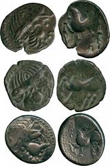 ANCIENT COINS, CONTINENTAL CELTIC COINS, Danubian District, Eastern Celts (2nd Century BC), Silver Tetradrachm, “Kugelwange” type, in imitation of Philip II, Celticized laureate head facing right , re