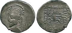 ANCIENT COINS, THE DAVID SELLWOOD COLLECTION OF PARTHIAN COINS (PART FOUR), Orodes I (80-75 BC), Silver Drachm, minted at Rhagae, short bearded bust left in diademed bound tiara, decorated with a row 